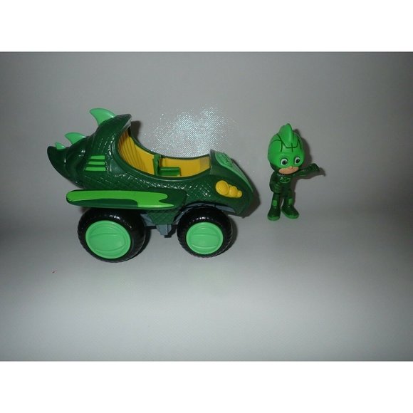 PJ Masks Green Gekko Figure and Gekko Mobile Just‎ Play - Picture 5 of 6